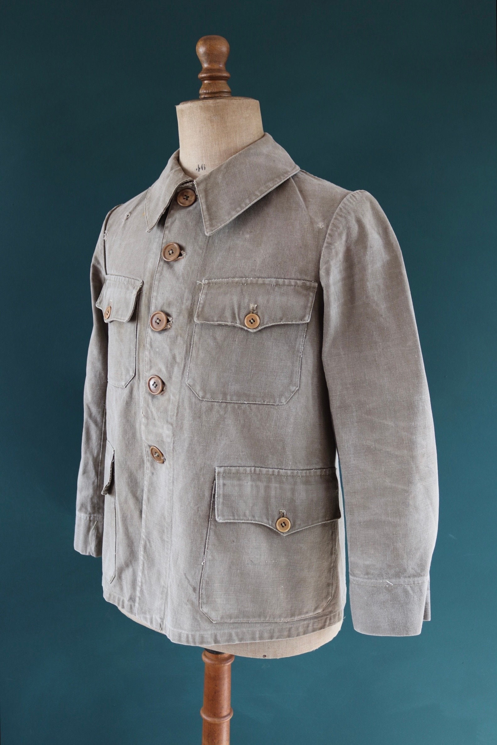 ジャケット・アウター Vintage French pique hunting jacket L.30's FRENCH PIQUE HUNTING JKT, THE FIFTH STREET MARKET