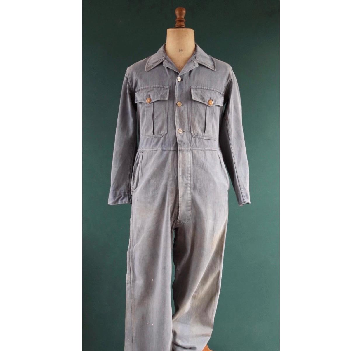 Vintage 1960s British Workwear Coveralls - Boiler Suit - Chore 