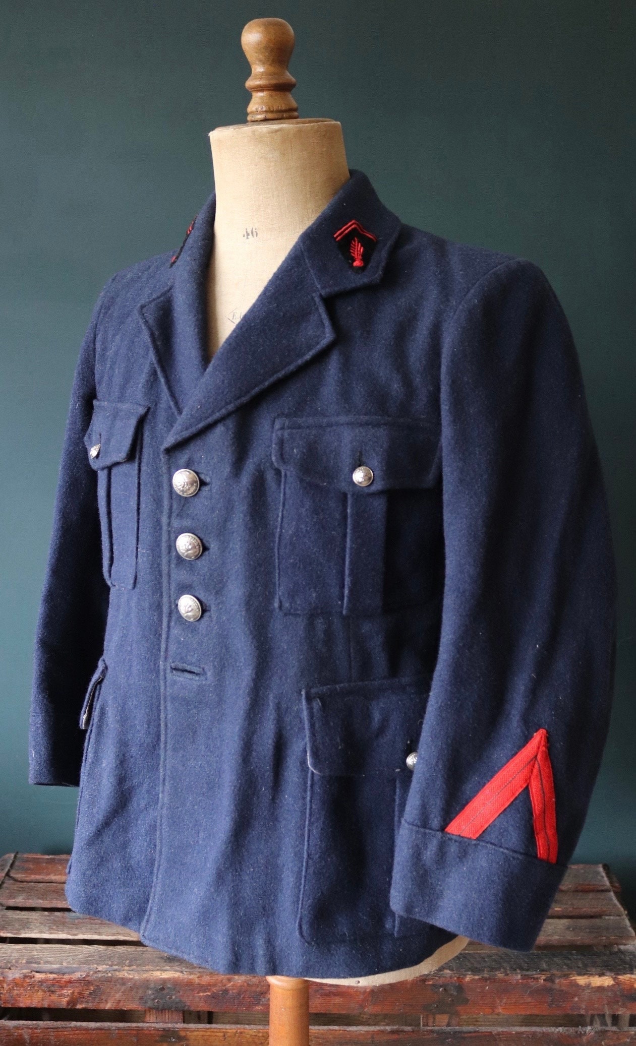 Vintage 1930s Wool Jacket French Workwear Belle Jardiniere Vintage 1930s Wool Jacket French Workwear Belle Jardiniere
