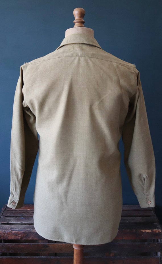 Vintage 1940s 40s WW2 Era US Army Gas Flap Wool Field Utility 