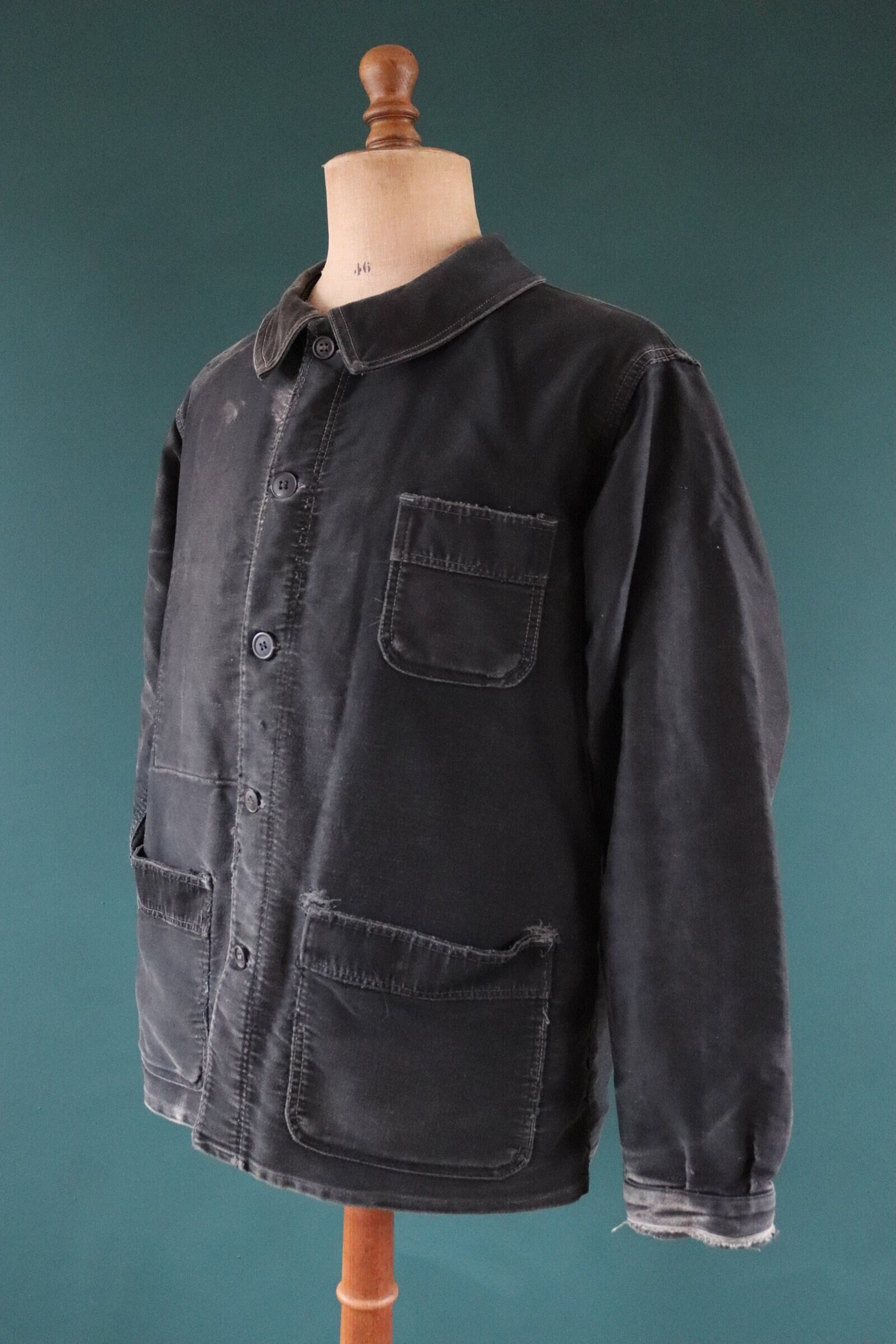ジャケット・アウター black moleskin jacket 20's 30's 20's BK MOLESKIN CHORE JKT, THE FIFTH STREET MARKET
