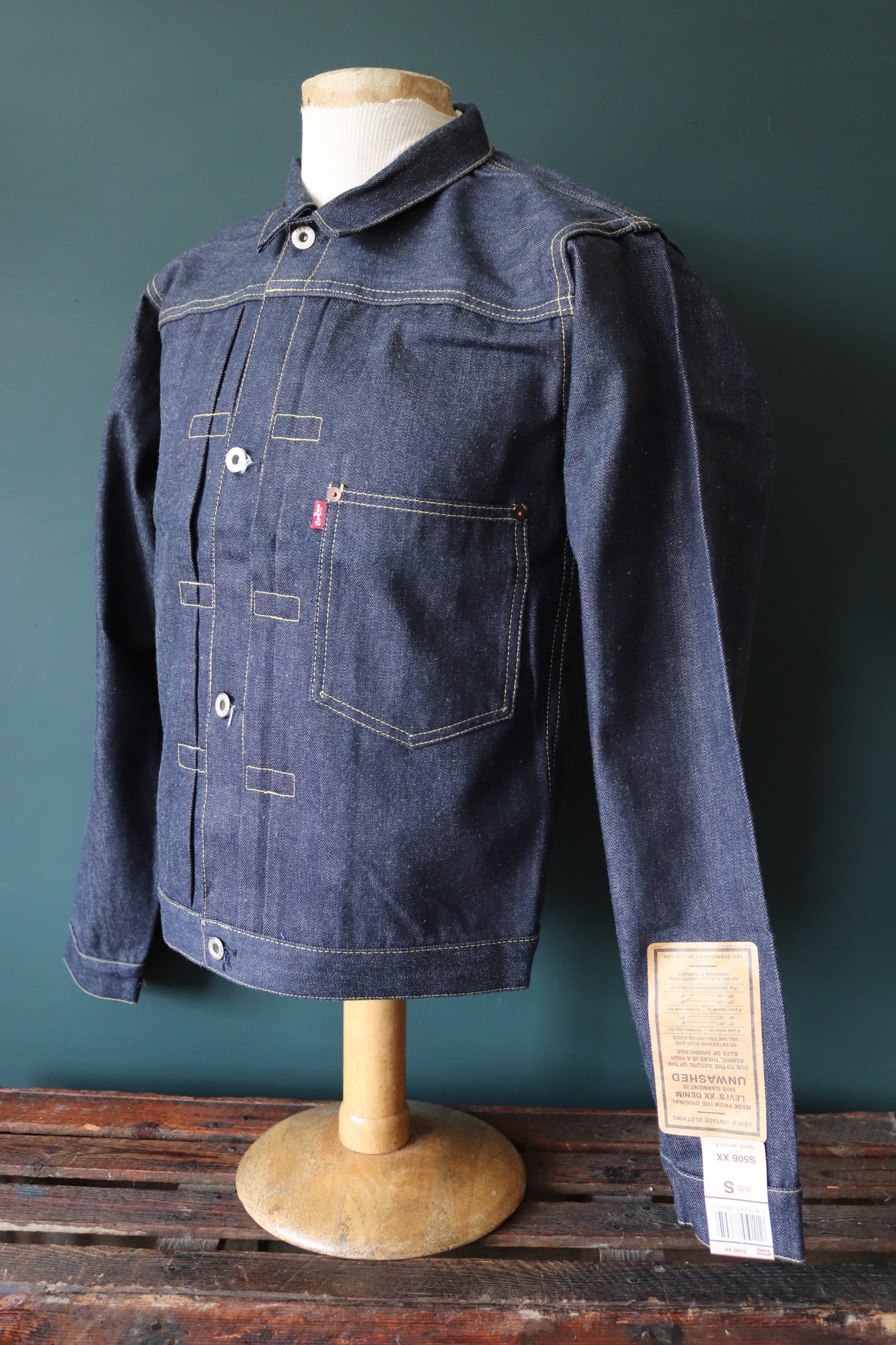 Vintage 1990s 90s deadstock Levi Strauss Levis S506 XX 1936 big e