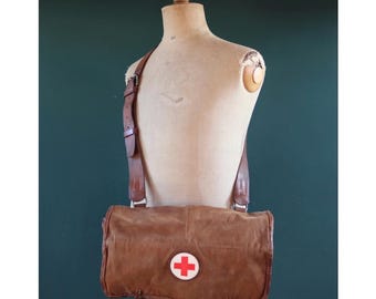 ヴィンテージ ソ連軍 メディックバッグ – 1980年代 野戦医療用