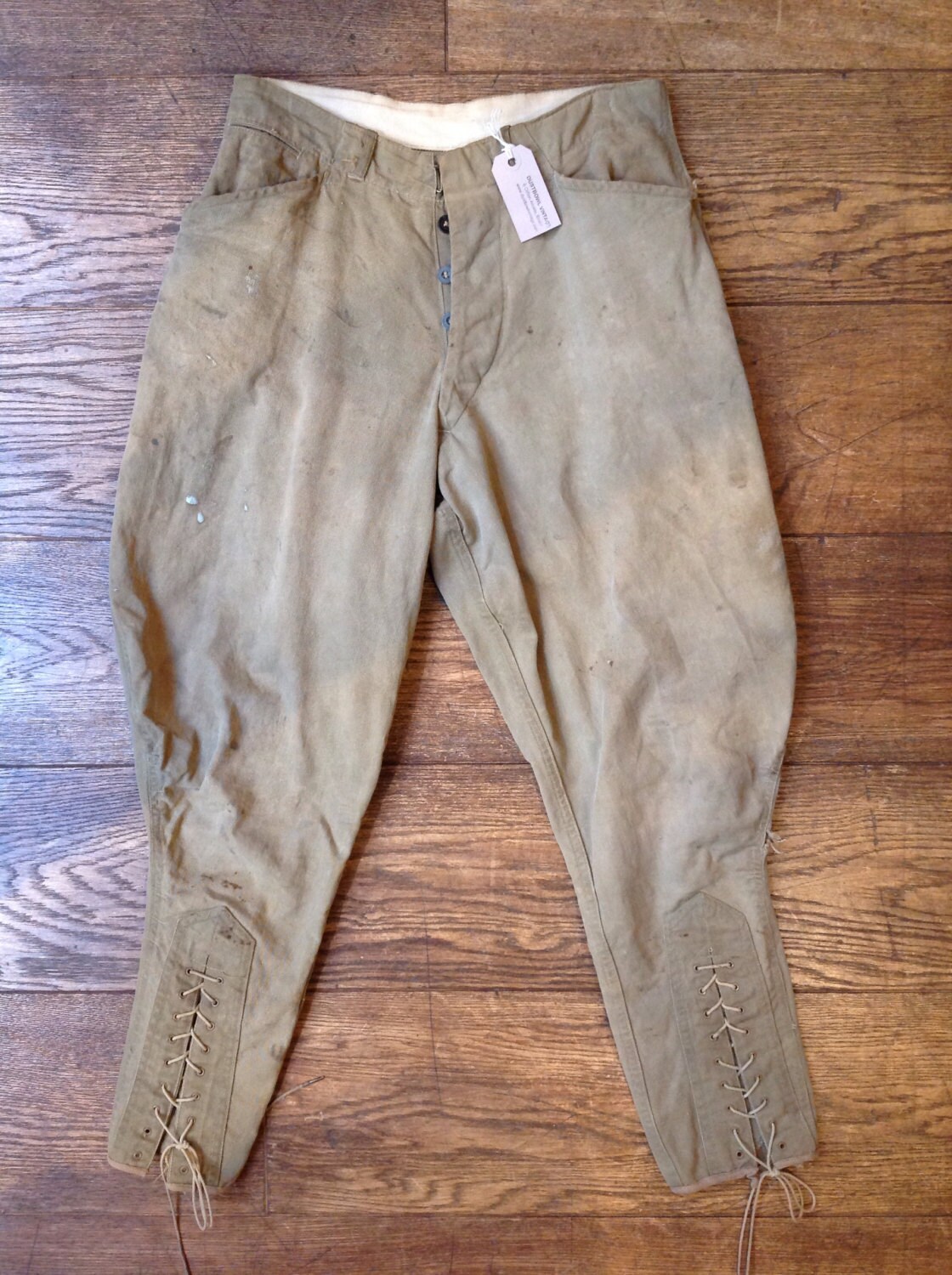 RESERVED Vintage 1930s 1940s 28 waist US army breeches trousers pants ...