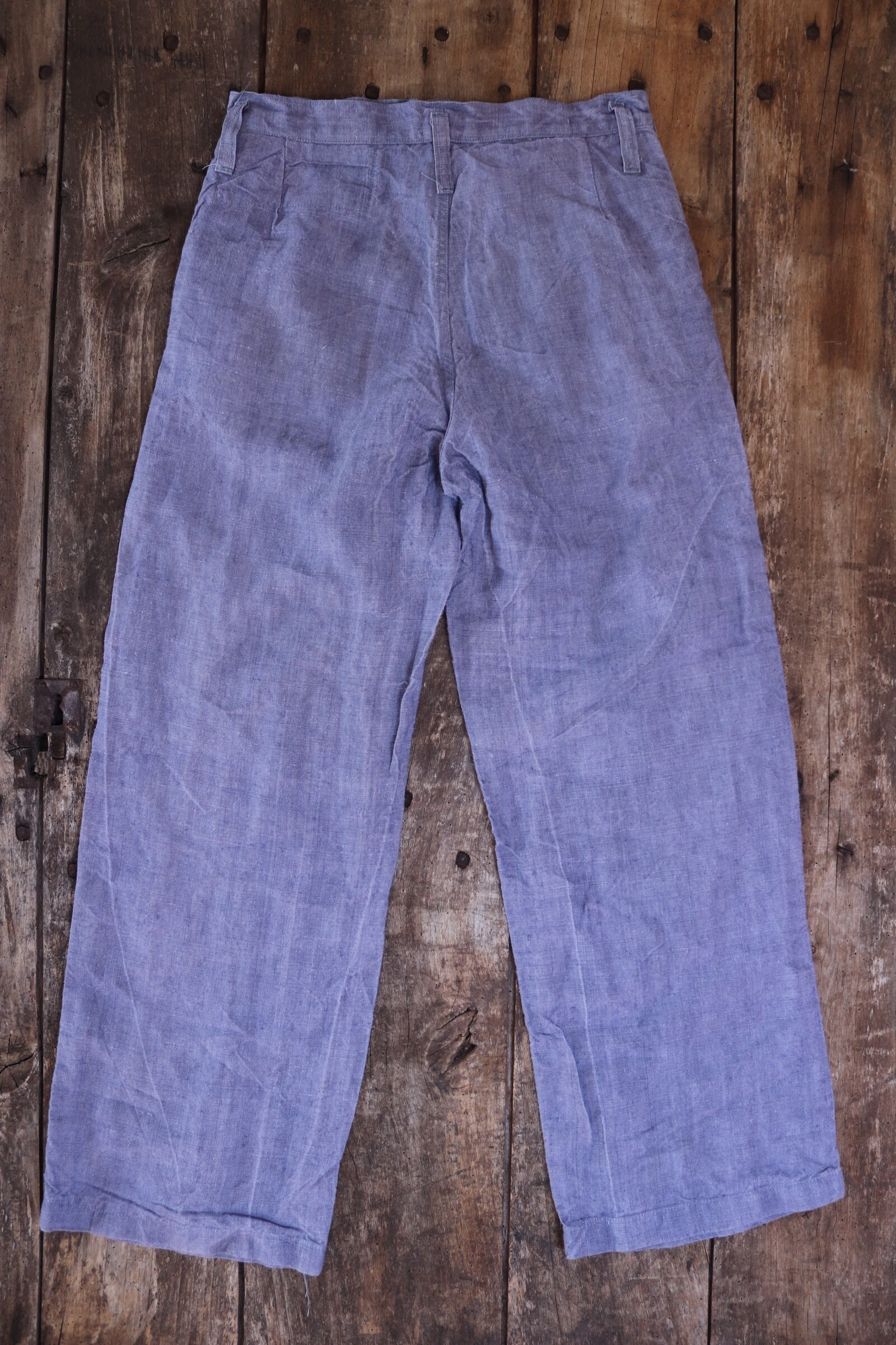 美品 50s Euro military linen sailor pants 美品 50s Euro military linen sailor pants 美品 50s Euro military