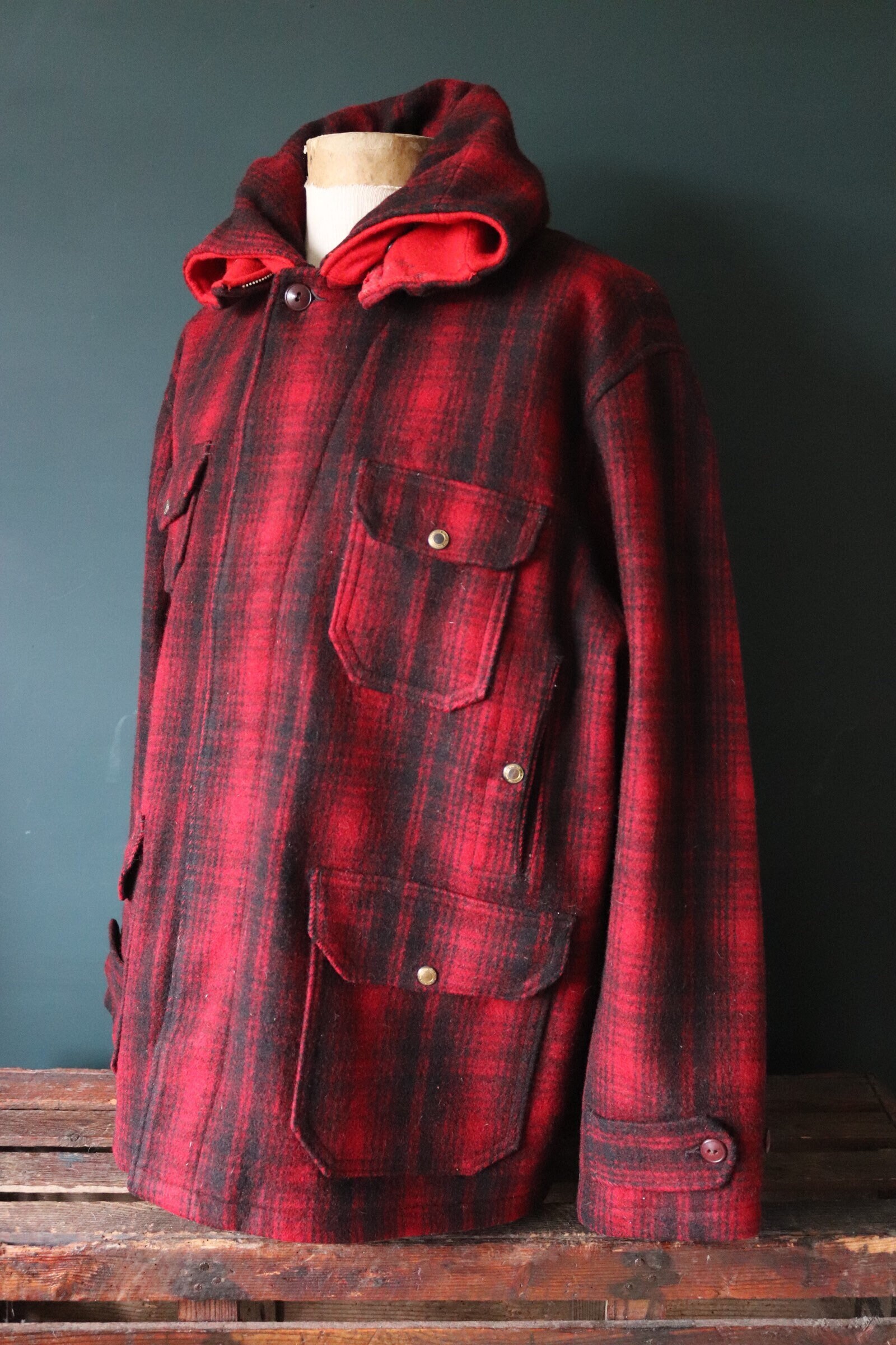 50s  Woolrich  Mackinaw Hunting Coat