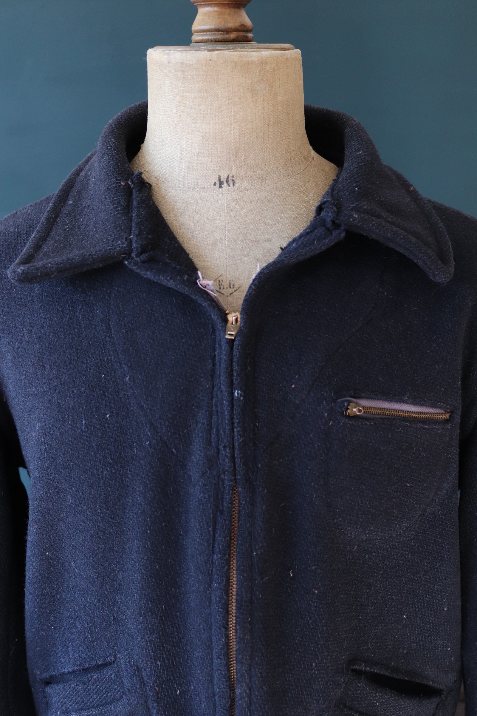 40s vintage wool sports jacket