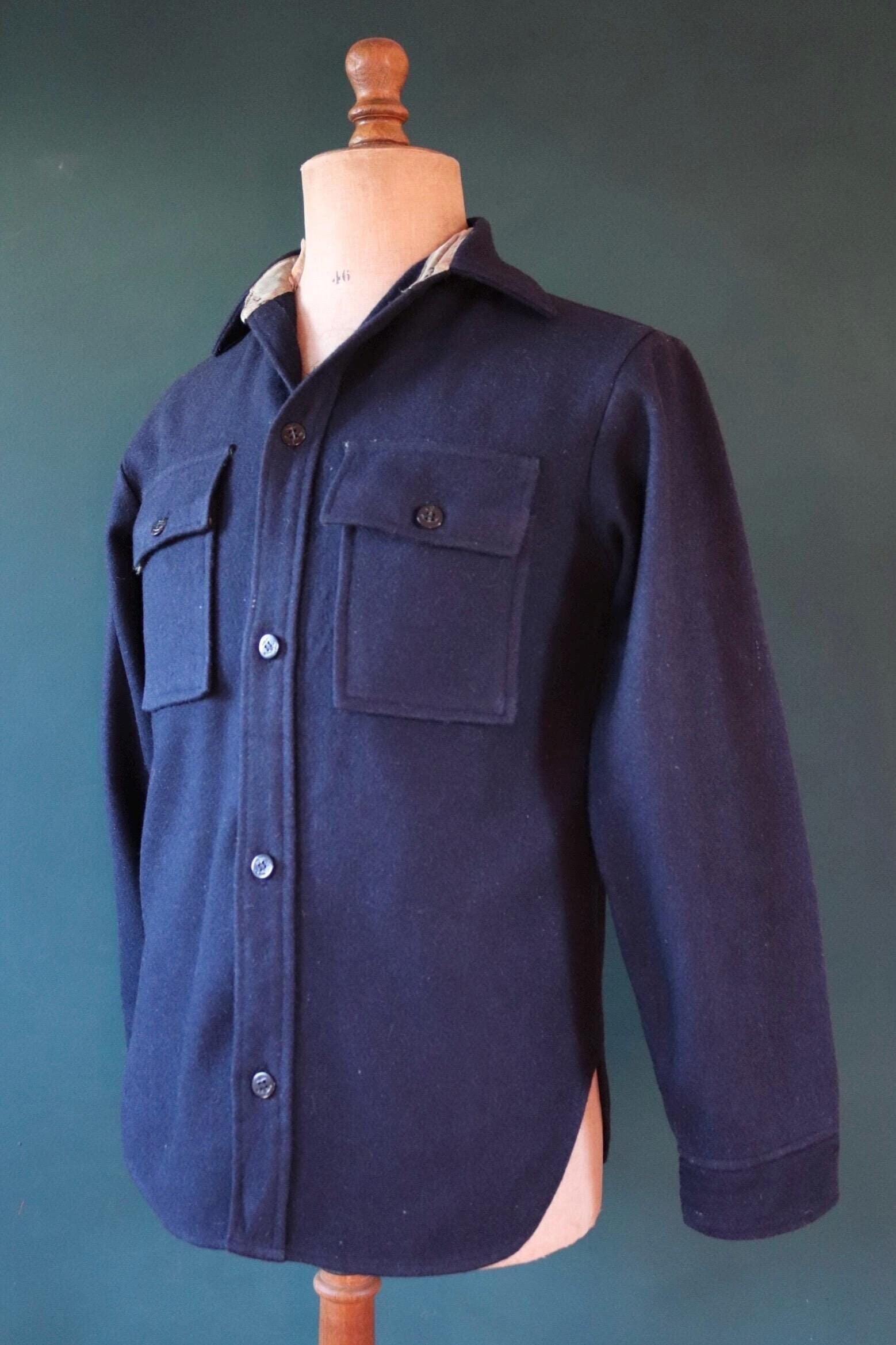 Cpo Shirt Wool Navy - Etsy Cpo Shirt Wool Navy - Etsy