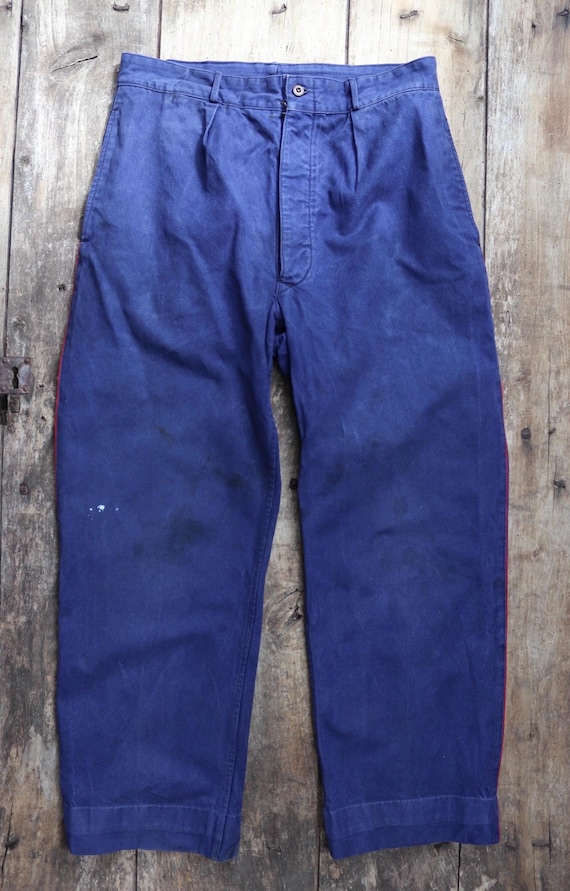 パンツ 50s60s French Work Strip Wool Pants 50s60s French Work Strip Wool Pants Vintage French Workwear