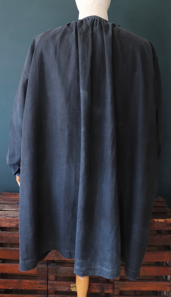 Vintage antique 1800s 1900s French indigo blue co… - image 10