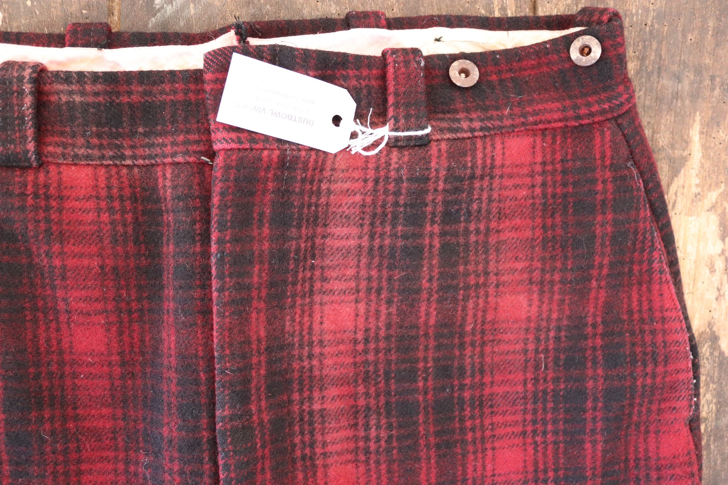 Vintage 1960s 60s Woolrich red black checked plaid wool hunting ...