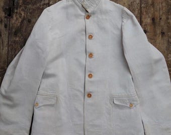 World War I French Bourgeron Linen Work Jacket Reproduction - Etsy