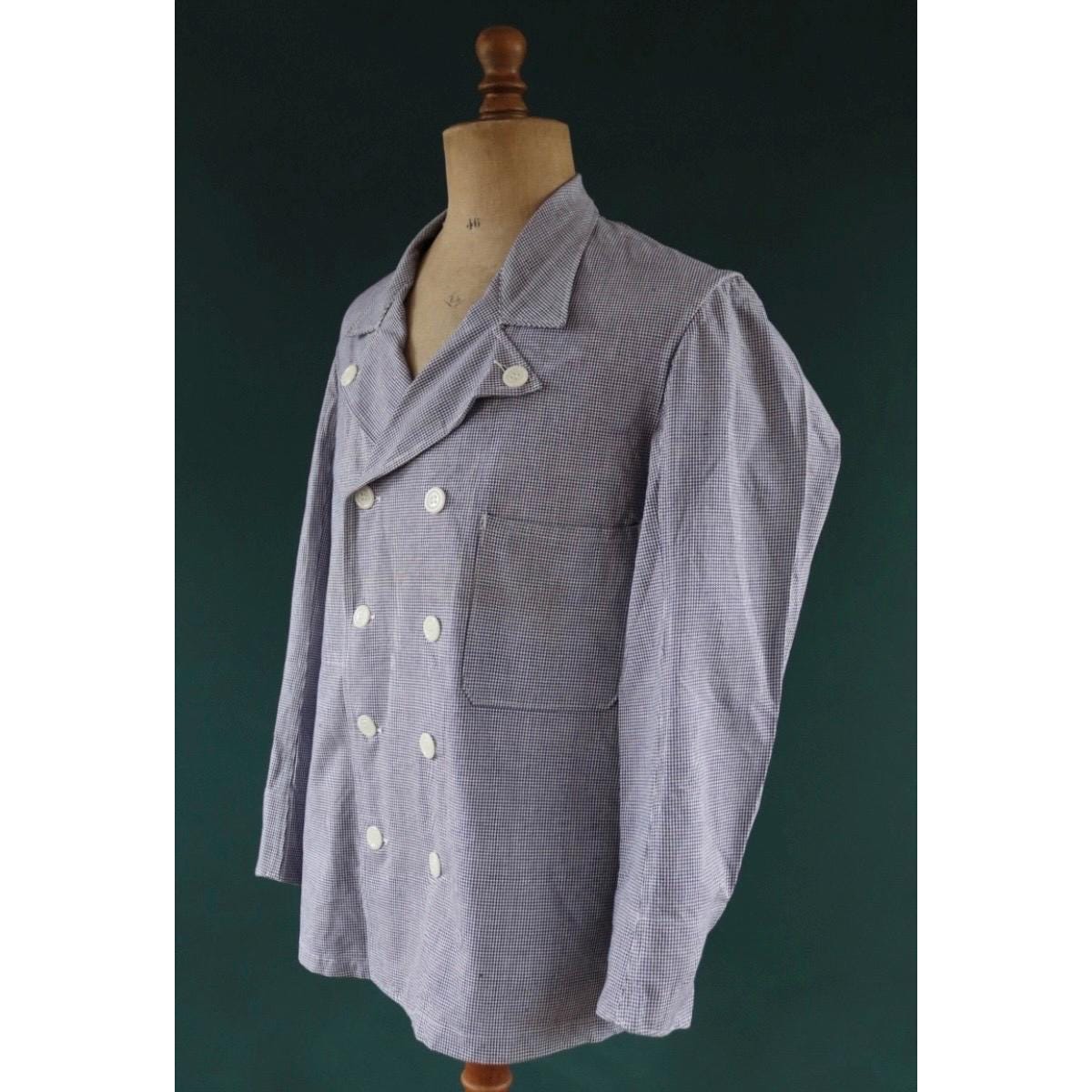 Vintage French Workwear Jacket - 1960s Chore Coat - 44