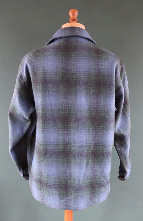 Vintage 1970s 80s Pendleton Shirt Jacket - Shadow Plaid