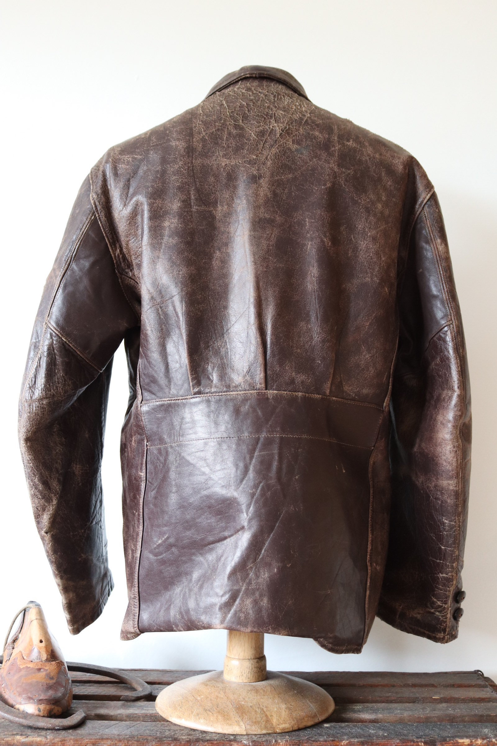 Vintage 1940s 40s 1950s 50s Sears Roebuck Hercules horsehide brown ...