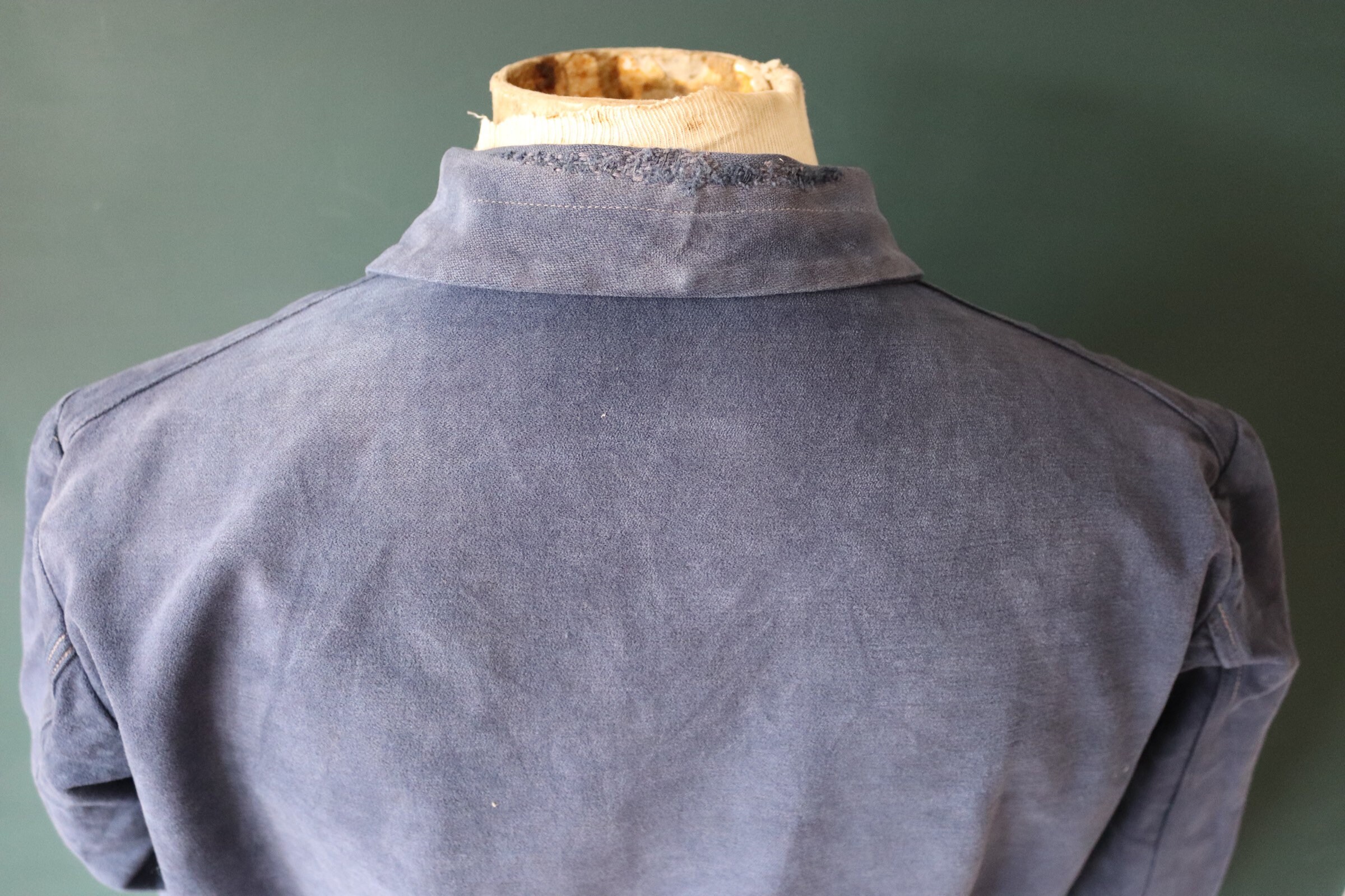 Vintage 1940s 40s French Blue Moleskin Cropped Cyclist Jacket - Etsy