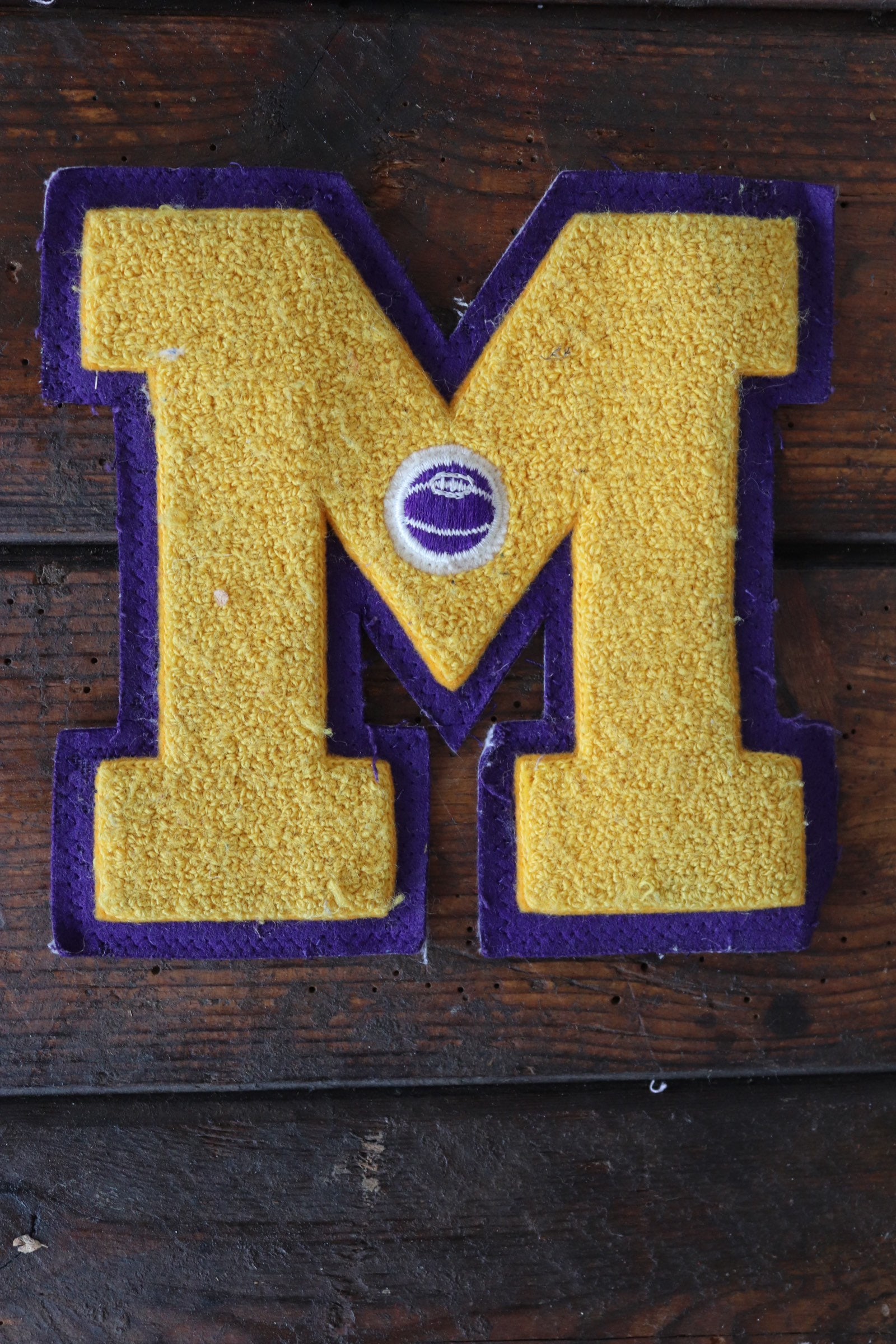 Vintage chenille patch Letterman sports american high school college