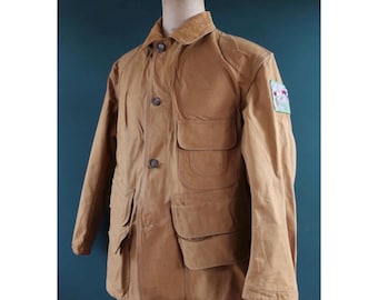 Medium 40s Duck Canvas Hunting Jacket / Hettrick American Field