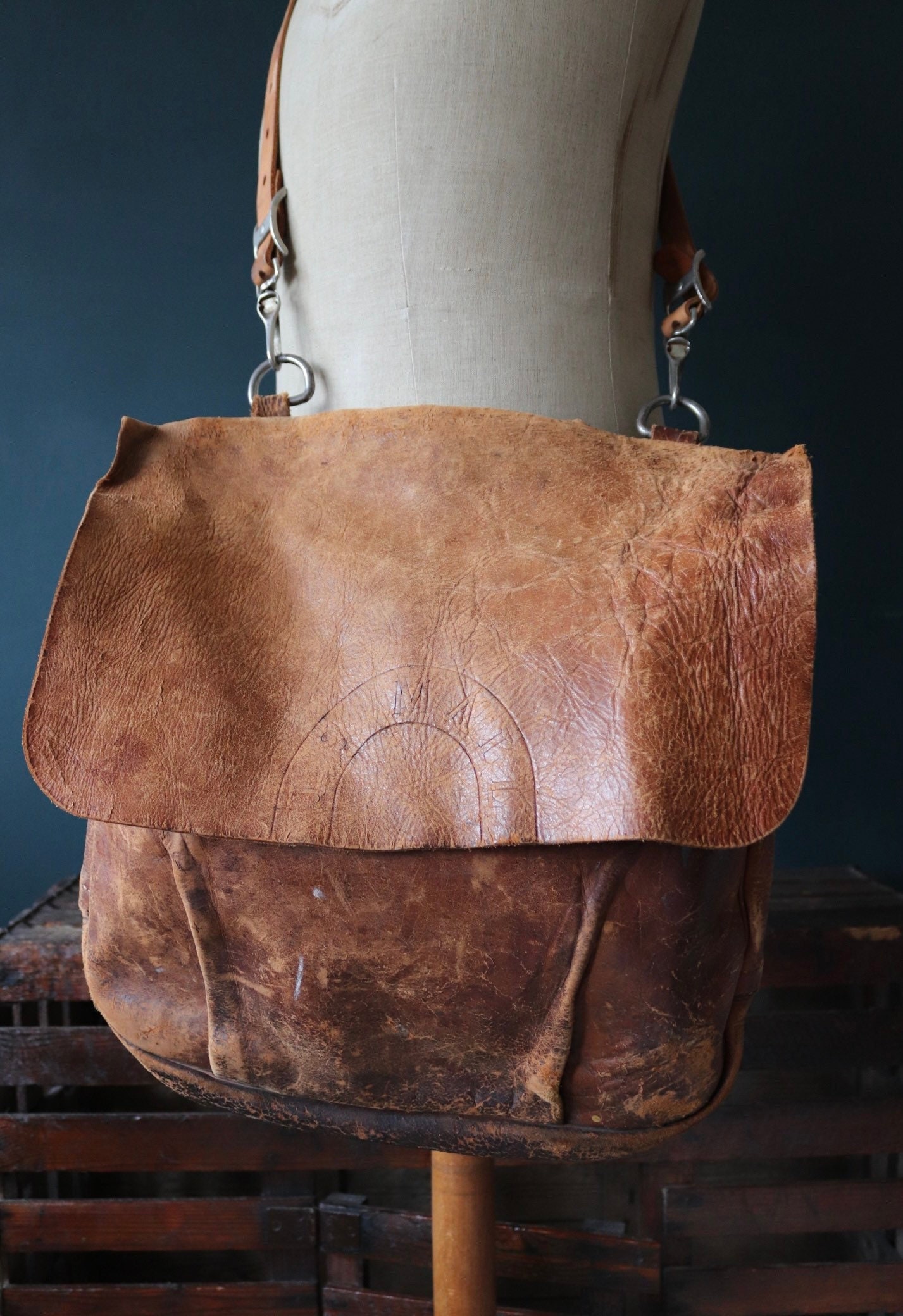 Antique Railway Canvas Leather Mail Bag – LaliSimone