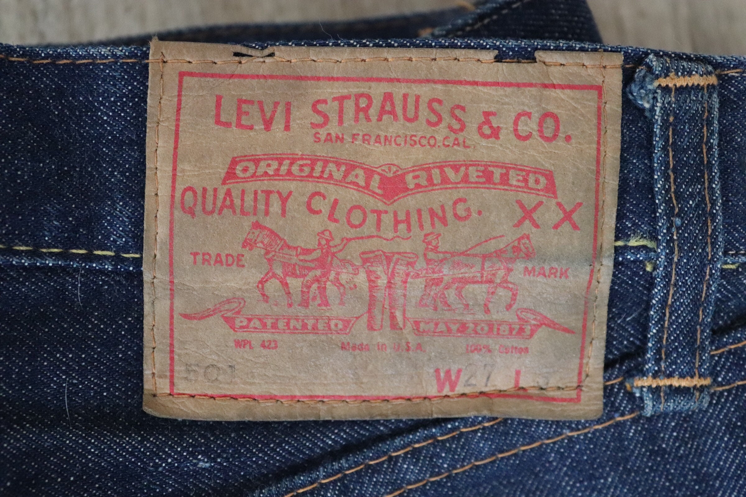 Vintage 1960s 60s Levis Levi Strauss 