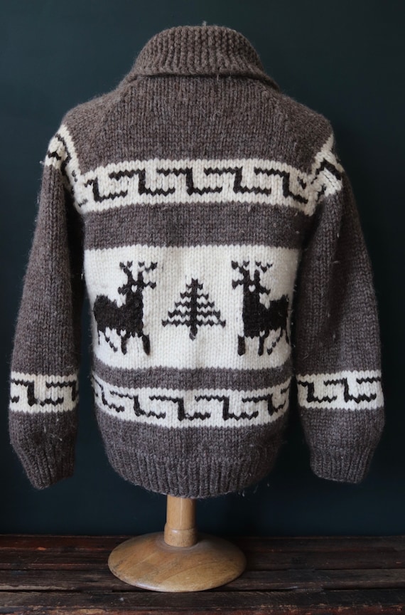 Vintage 1980s 80s 1990s 90s Kanata Knitted Wool Cowichan Sweater Cardigan Jumper Knit Stag Deer Cream Brown Shawl Collar 40 Chest - Etsy Vintage 1980s 80s 1990s 90s Kanata Knitted Wool Cowichan Sweater Cardigan Jumper Knit Stag Deer Cream Brown Shawl Collar 40 Chest - Etsy