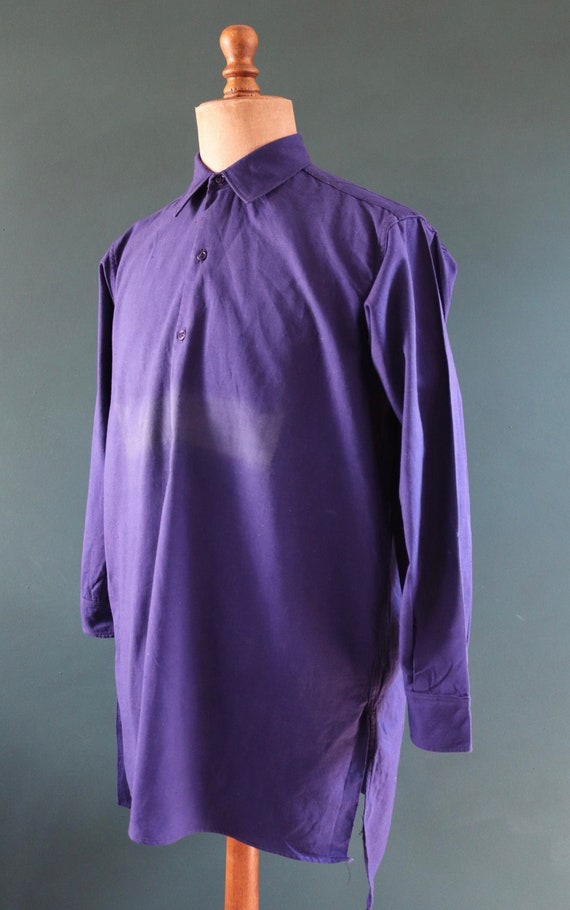 Buy Vintage 1940s 40s 1950s 50s Deadstock French Indigo Blue 