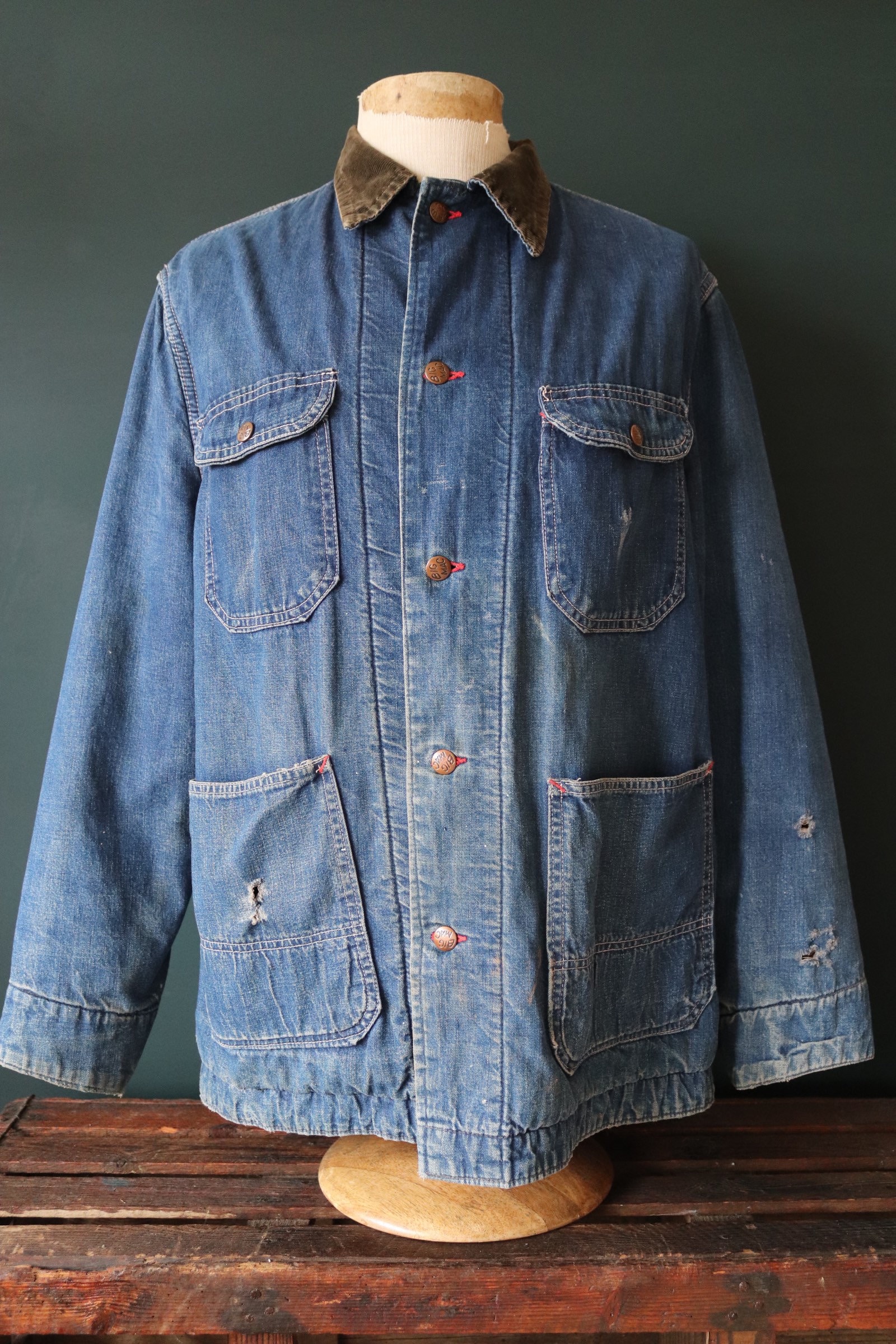 Vintage 1960s 60s Big Mac denim chore barn coat jacket work chore ...