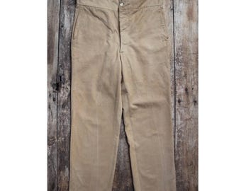 Bourgeron Pants 1900 Antique Early Xxth Century French Linen