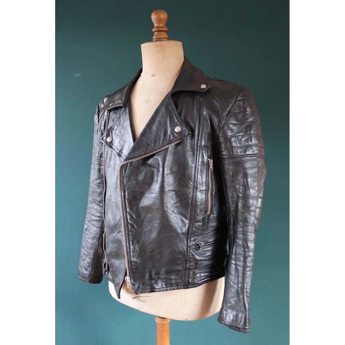 1940s leather jacket - Etsy 日本