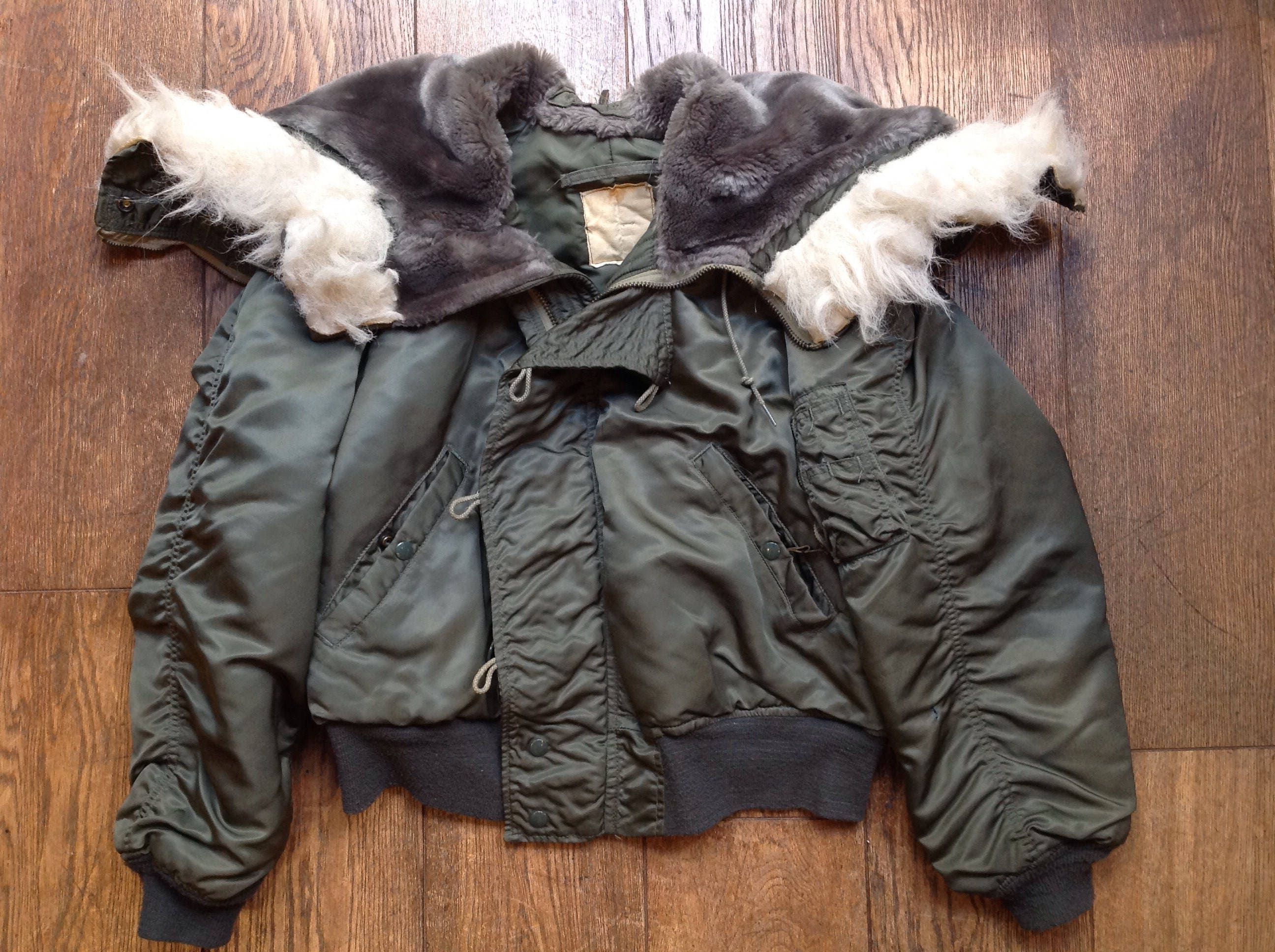 Vintage 1970s 70s green USAF US Air Force N-2B extreme cold weather ...