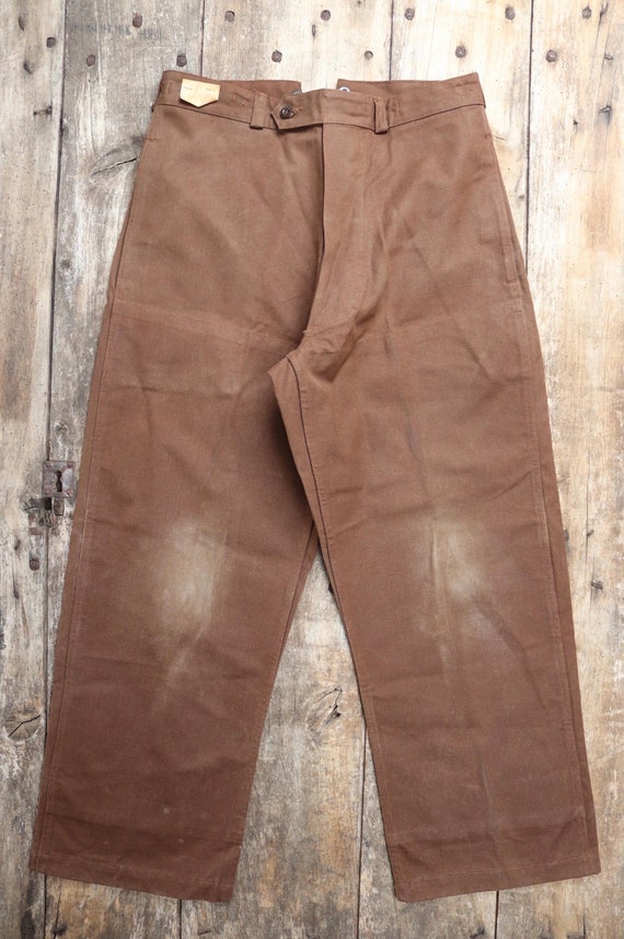 パンツ 1960s French vintage summer trousers VINTAGE FRENCH WORKWEAR BLUE SANFOR BUCKING DREINAHT HBT