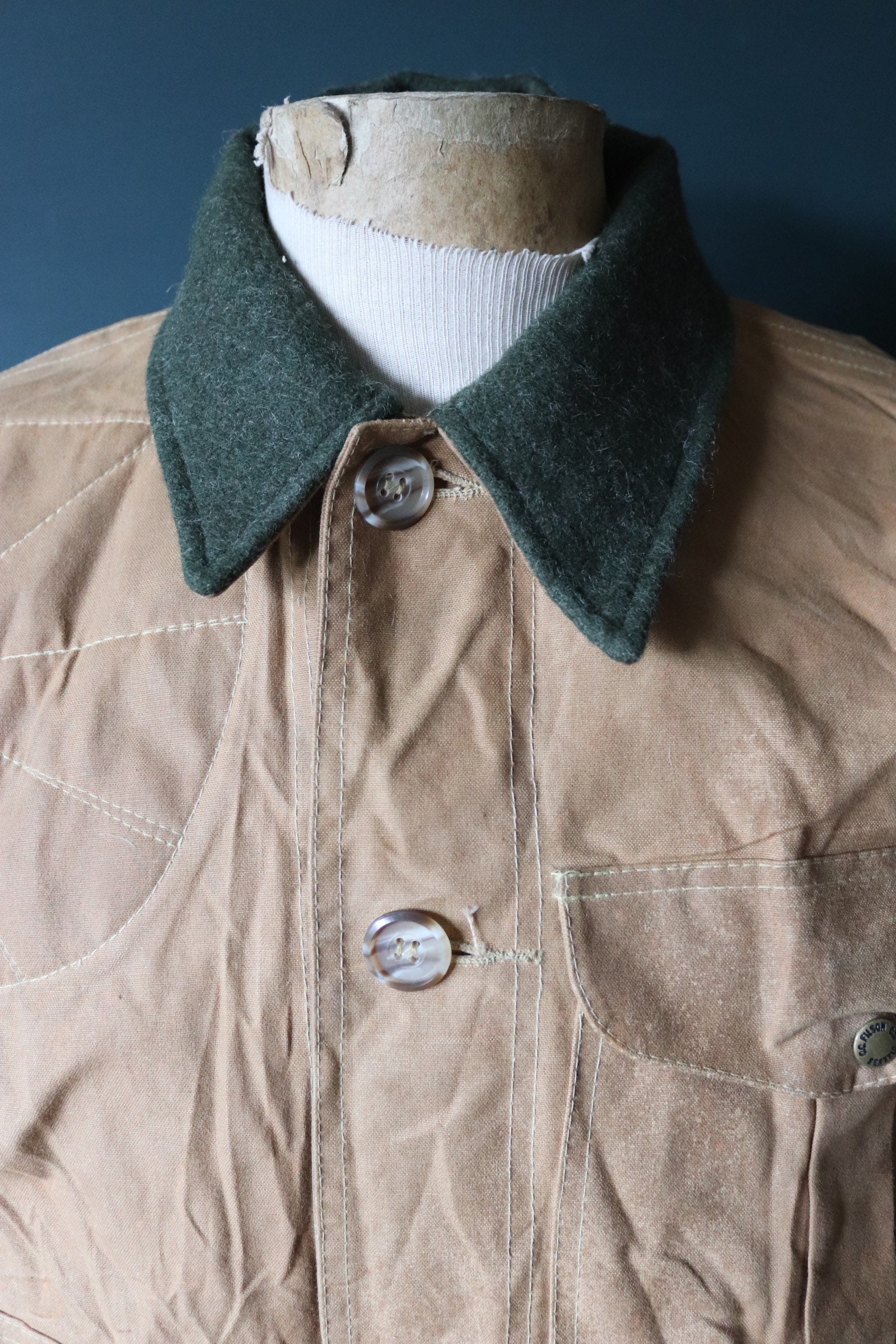 CC Filson WAX INCLUDED Chore Waxed Hunting Work & Field Jacket