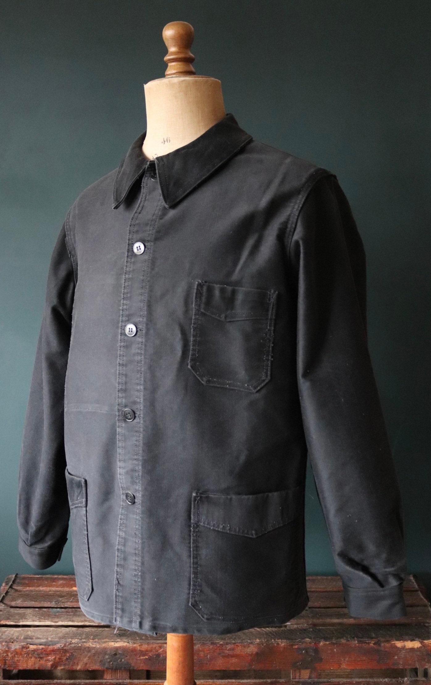 古 M相当 French HBT Chore Work Jacket 50s | ejequine.co.uk