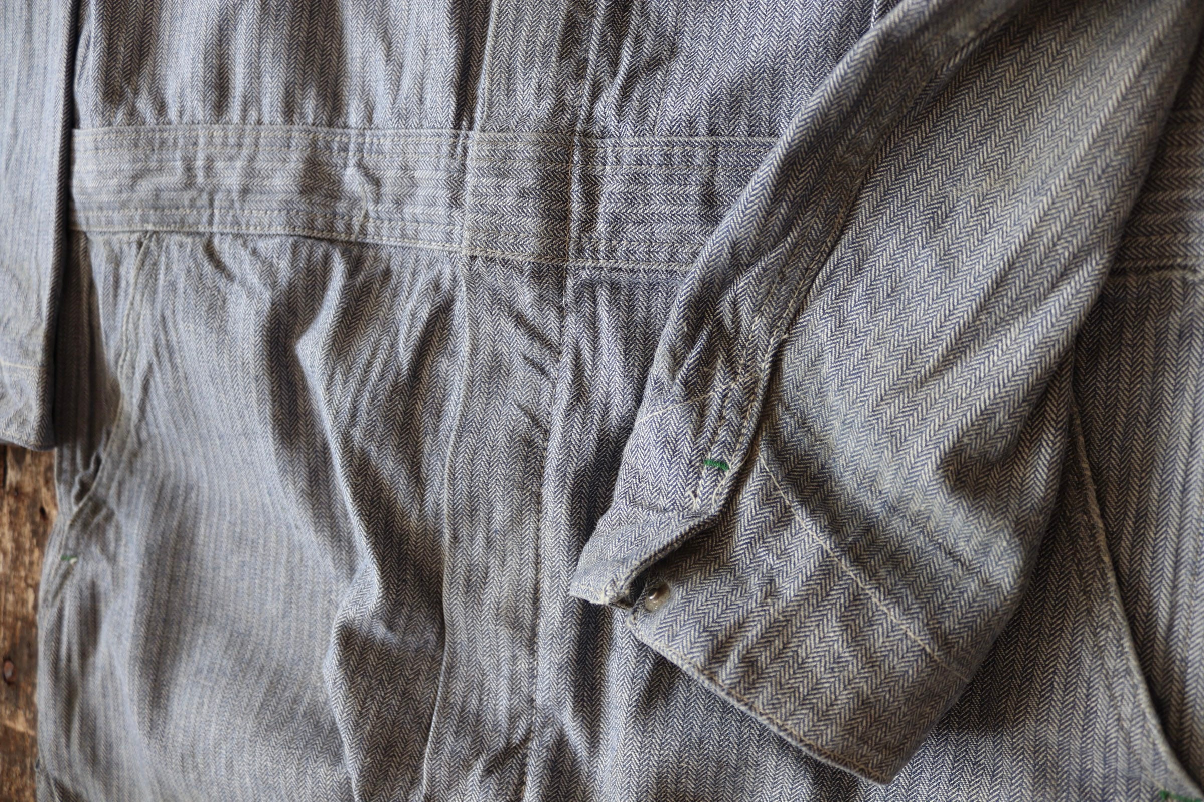 Vintage Key Imperial HBT herringbone denim coveralls overalls mechanic