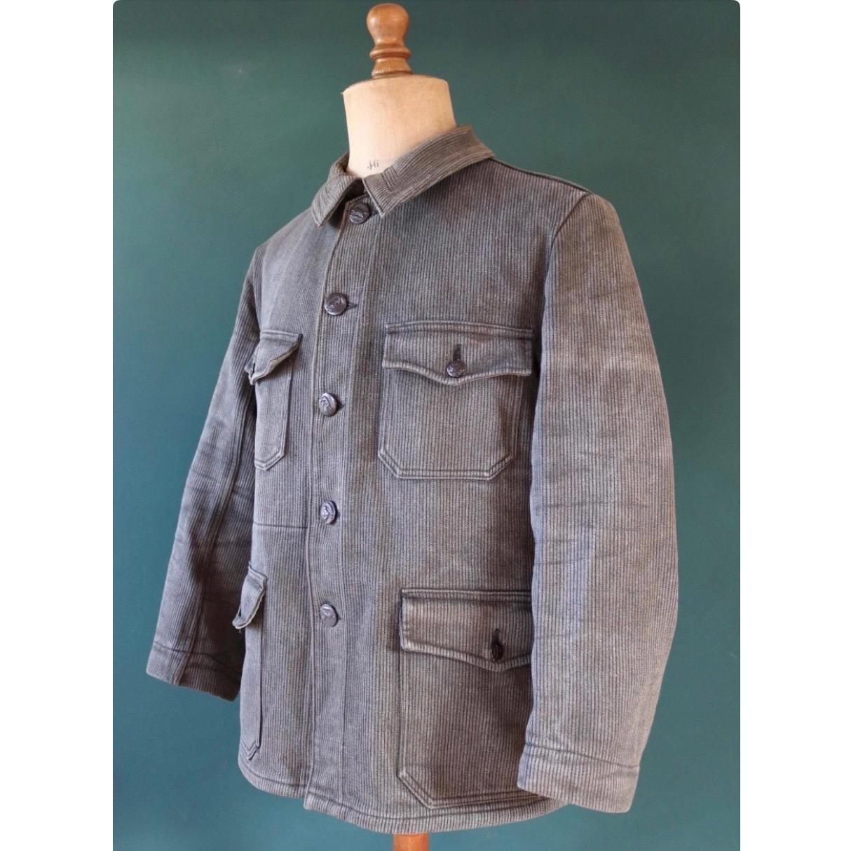 ジャケット・アウター 50-60s FRENCH VINTAGE CORDUROY WORK JKT Vintage 1950s French Workwear Jacket - Corduroy Hunting Coat - 45