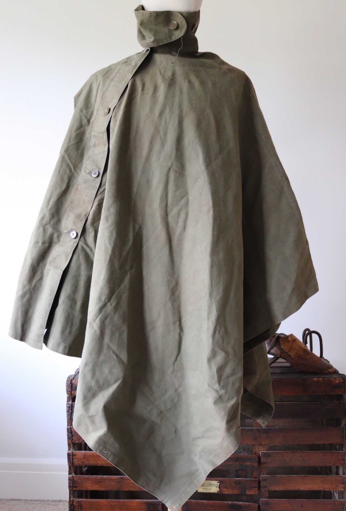 40s btritish military cotton cape