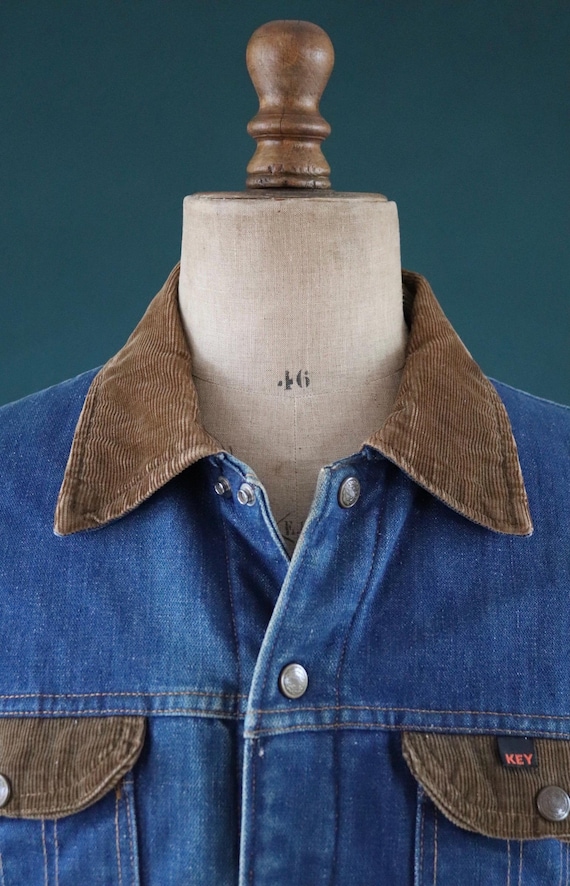 Vintage 1970s Denim Jacket - Key Imperial - 1980s Trucker Workwear