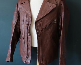 40‘s vintage / goatskin leather jacket Vintage 1930s 40s Goatskin Leather Jacket - California