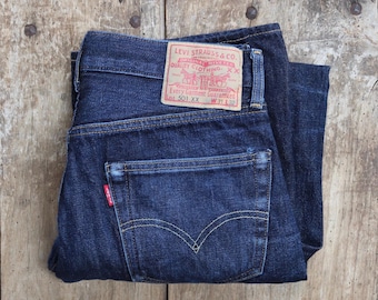 Vtg 90s Y2K Levi's 70505 0217 Big E Trucker Jacket XL Blue