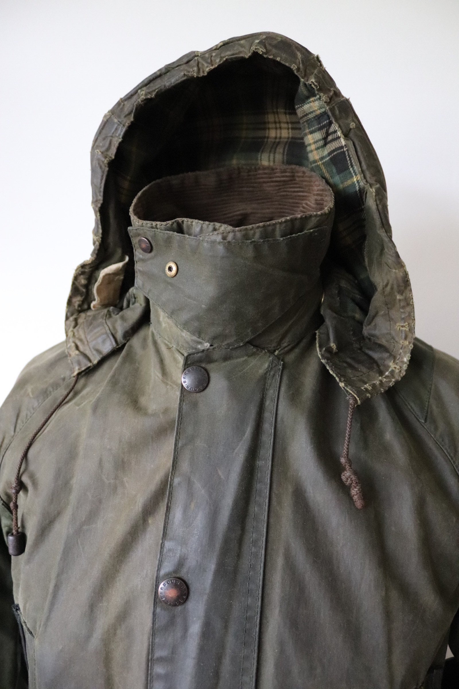 Vintage 1980s 80s green Barbour Bedale waxed cotton jacket Vintage 1980s 80s green Barbour Bedale waxed cotton jacket