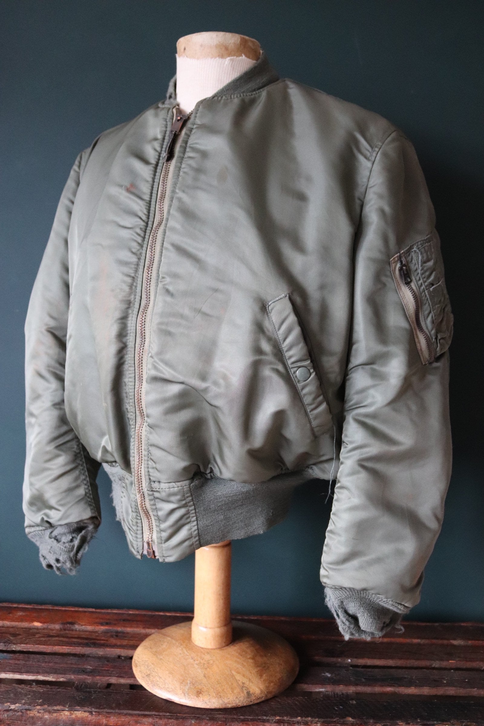 Vintage 1960s 60s Satellite Outerwear MA-1 MA1 Flight Bomber