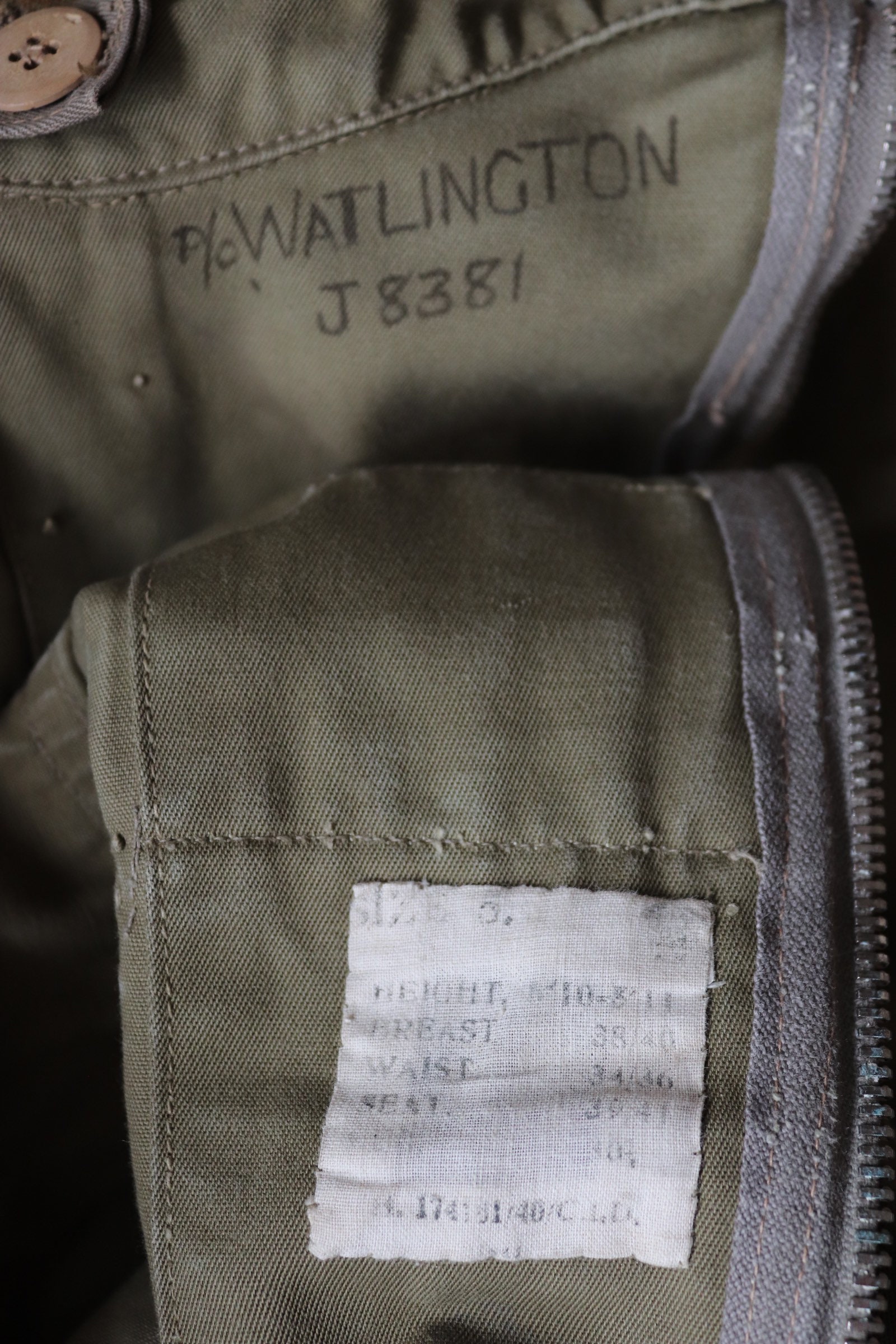 Vintage 1940s 40s WW2 RAF British military Sidcot flight suit pilot