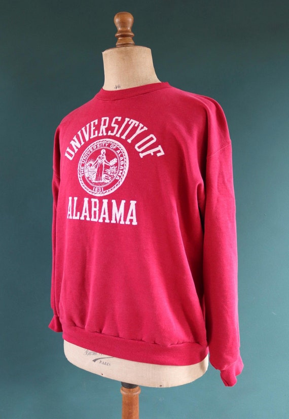 トップス 1970's UNIVESITY ARABAMA sweatshirt Vintage NCAA University of Alabama 'crimson Tide' Crewneck