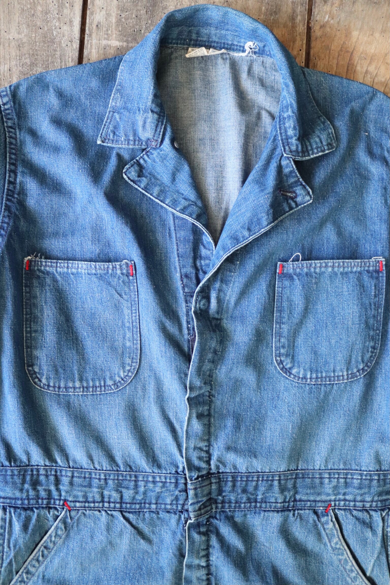 Vintage 1970s 70s 1980s 80s blue denim coveralls overalls boiler suit ...