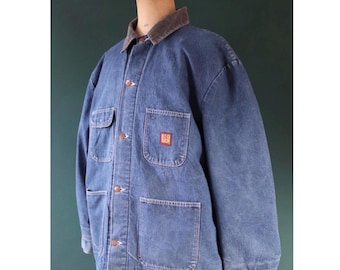 〈 BIG BEN 〉USA製 vintage denim jacket GENUINE VINTAGE BIG BEN CHORE COAT JACKET DENIM BLANKET LINED EX