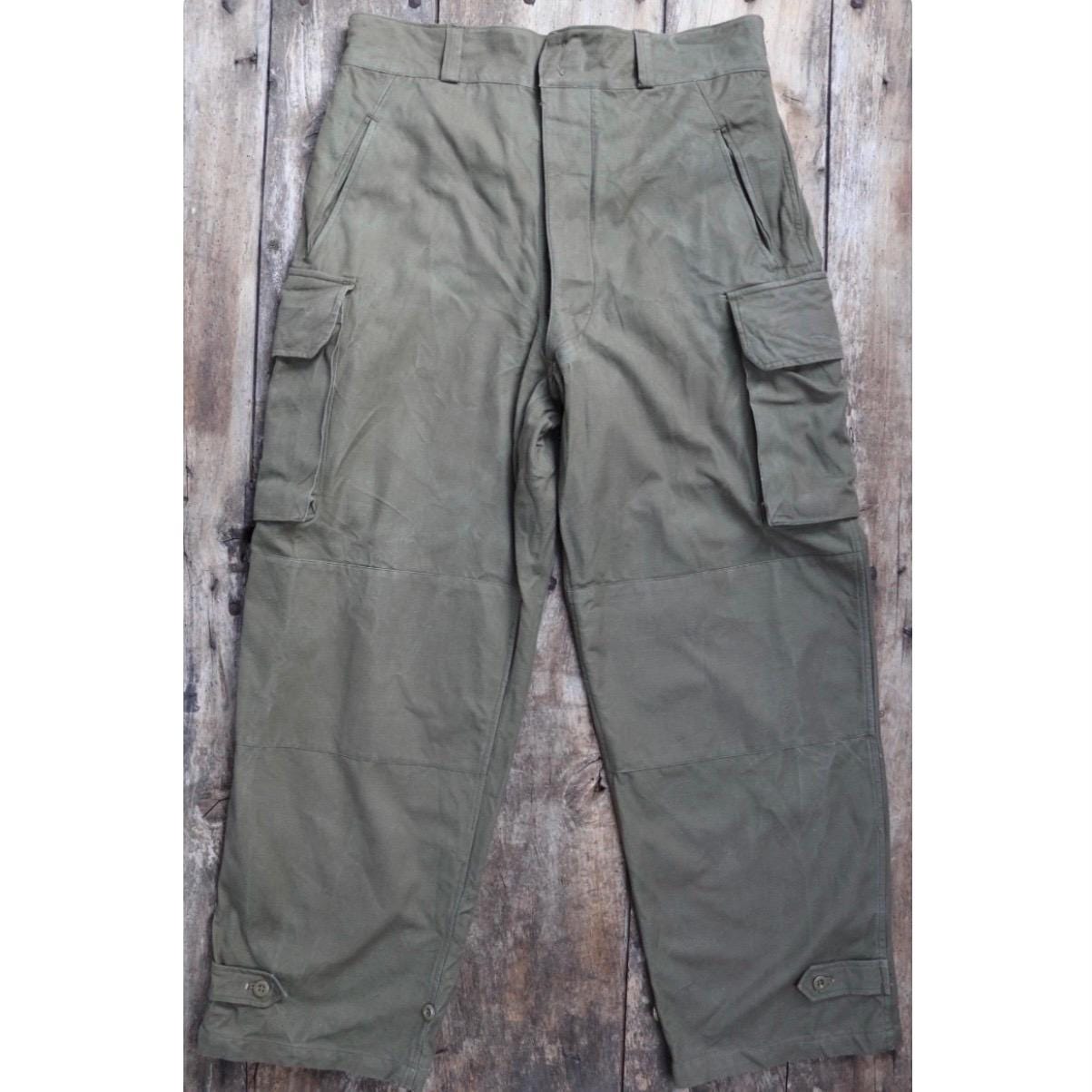 Vintage 1940s French M47 Utility Pants - Military Workwear - 37” X 