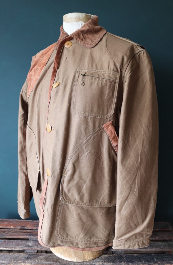Vintage 1950s 50s Hettrick American Field brown co