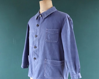 ジャケット・アウター 50~60s French Blue Moleskin Jacket 60s FRENCH WORK MOLESKIN JACKET Size 50 | KORDS