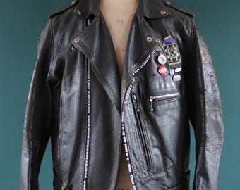 60年代〜 lewis leathers aviakit ライダース ジャケット Vintage 1960s Lewis Leathers Aviakit Biker Jacket - 45