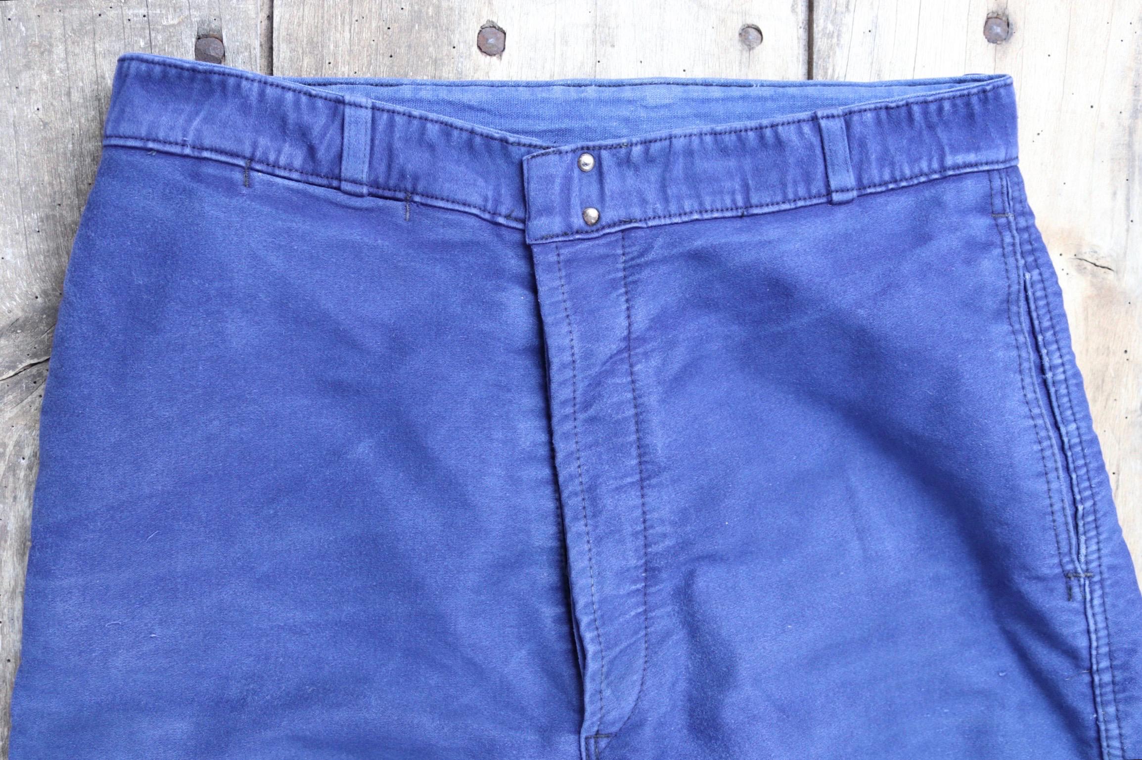 パンツ 1960s Vintage French Work Moleskin Pants Vintage 1960s French Moleskin Workwear Trousers - Le Mont St